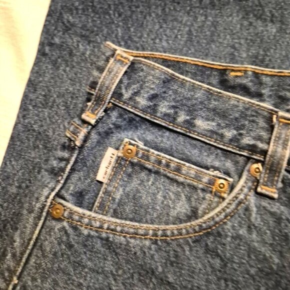 Carhartt men's size 40 x 30 plaid flannel lined jeans B172 DST relaxed Fit VGUC - Picture 4 of 9